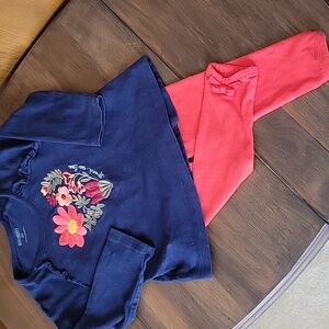Gymboree Embroidered Matching Set Sz 18-24M